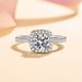 Pure Silver Square Bag, Moissanite Ring, Women's Niche, High-end, Light Luxury Jewelry, Jewelry_ipsvogv.com