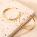 Fashionable, Personalized, Luxurious Diamond Shaped Plain Circle Titanium Steel Earrings For Women, Simple And Versatile_ipsvogv.com