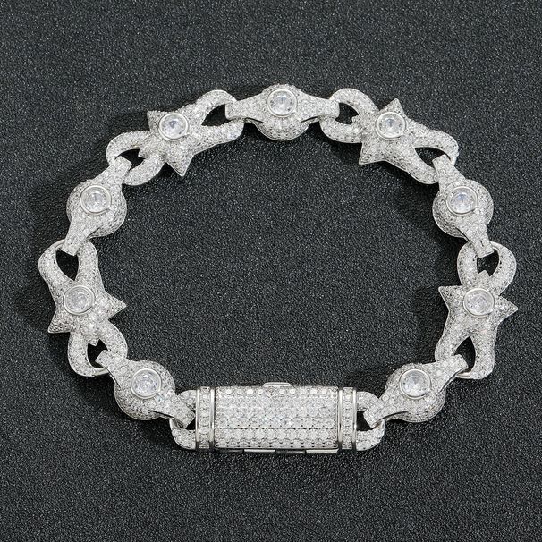 Men’s Jewelry Set Fashion New Hip Hop Bracelet 10mm Eye Cuban Chain Micro Inlaid Zircon Creative Niche Men And Women Hip Hop Accessories_ipsvogv.com