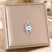 Titanium Steel Necklace, Devil's Eye Pendant, Niche, Light Luxury, Versatile Collarbone Chain Accessory_ipsvogv.com