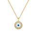 【 Titanium Steel 】 Round Eyes, Personalized Fashion, Light Luxury Temperament, Gorgeous Diamond Necklace, Women's_ipsvogv.com