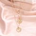 Bohemian Wind Star Moon Eye Pendant Layered Cupid Archer Coin Necklace Female_ipsvogv.com