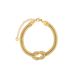 Women's Jewelry Titanium Steel Flattened Snake Bone Bracelet Gold Shell Necklace Electroplated Inlaid With Four Color Zircon Personalized Bracelet Set_ipsvogv.com