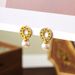 Exquisite circle horseshoe buckle pearl women's silver needle earrings, high-end, light luxury, versatile earrings_ipsvogv.com