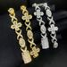 Hip Hop New Cross Eyes Cross Knot Zircon Bracelet Personality Niche Hand Jewelry_ipsvogv.com