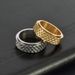 Men's Jewelry Retro Dragon Scale Rotatable Titanium Steel Ring Fashionable Men's Trendy Atmospheric Ring Accessories_ipsvogv.com