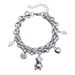 Metal Texture Love Bear Element Pendant Collarbone Chain, Exquisite Simple Necklace Accessories_ipsvogv.com