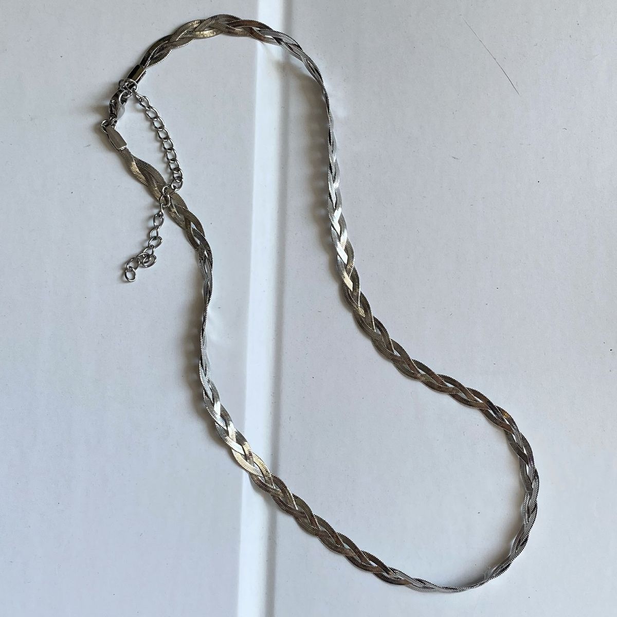 Fashionable Electroplated Titanium Steel Three-layer Braided Blade Chain Necklace_ipsvogv.com