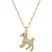 Wangwang 【 】 VIP Dog Light Luxury Charm Gorgeous Full Diamond Necklace Women's Versatile Clavicle Titanium Steel Chain 【 】_ipsvogv.com