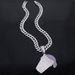 Unisex Alloy Necklace For Men And Women Ice Cream Pendant Hip Hop Fashion Jewelry With Diamond Cartoon Pendant_ipsvogv.com