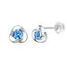 Hot Sale Real Gold Brass Electroplating Exquisite Small And Elegant Blue Zircon Earrings_ipsvogv.com