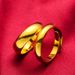 Fashion Twill Smooth Couple Vietnamese Sand Gold Plated Open Ring_ipsvogv.com