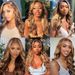 100% Human Hair Wigs 30 Inch Colored Highlight Human Hair Wigs Brazilian Body Wave Lace Front Wigs For Women 13x4 Hd Transparent Loose Wave_ipsvogv.com