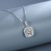 S sterling silver D-color square pack collarbone necklace jewelry Korean version minimalist ins cool style pendant_ipsvogv.com