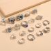 Animal Exaggerated Punk Style Devil's Eye Skull Poker Ring Set Of 19_ipsvogv.com