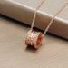 Designer Men's And Women's Classic Titanium Steel Small Waist Necklace Red Man Hollow Out Fashion Full Dia Pendant_ipsvogv.com