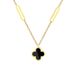 Body 【 Full Titanium Steel 】 Beimu Lucky Grass Flower Minimalist Wind Furnace Real Gold Necklace Female INS Mesh Red 【 】_ipsvogv.com