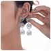 stainless steel personality round thread line winding earrings female hot selling titanium steel earrings_ipsvogv.com