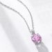 Millennium Rose Cut 3A Zirconium Pendant Necklace Female S925 Silver Super Flash Colored Gem Clavicle Chain Light Luxury Fashion_ipsvogv.com