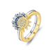 Stacked Wind, Sun, Moon, Pure Silver Female Index Finger Ring, High-end Feel, Instagram Niche Design, Couple Style Ring_ipsvogv.com