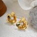 Women’s Jewelry Set Fashion Gold Flower Inlaid Zircon Earrings Literary Temperament Earrings Exquisite Camellia Earrings_ipsvogv.com