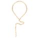 Personality Simple Gold Chain Necklace Necklace Alloy Clavicle Chain Necklace Female_ipsvogv.com