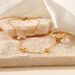 Women’s Jewelry Set Fashion White Shell Inlaid Butterfly Stainless Steel Finger Chain Set Personality Popular Gold Plated Jewelry_ipsvogv.com