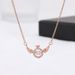 Retro Wind Angel Wings Titanium Steel Inlaid Zircon Necklace Women;s Fashion Ladies Girlfriend Clavicle Chain_ipsvogv.com