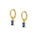 Women's Jewelry Light Luxury S925 Silver Needle INS Geometric Diamond French Style Ear Buckle Square Color Diamond Earrings Earrings_ipsvogv.com