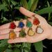 Mini Gold Stainless Steel Smooth Surface Colorful Glass Ornament Big Belly Maitreya Buddha Pendant_ipsvogv.com