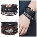 Hot Selling Woven Combination Set Leather Rope Trendy DIY Bracelet Wristband_ipsvogv.com