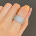Cao Shi's new domineering wide version full diamond men's diamond ring Fashion ring Light luxury wedding ring_ipsvogv.com