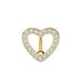 Women's Jewelry Heart Shaped Zircon Belly Button Nail Belly Button Ring Piercing Jewelry_ipsvogv.com