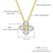 Unisex zircon four leaf clover pendant necklace female fashion simple crystal clavicle chain jewelry_ipsvogv.com