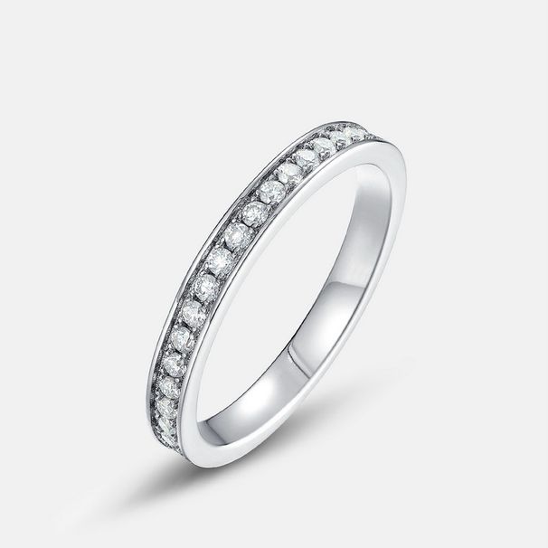 global Hot Mining Full Diamond Moissanite Ring Female S925 Silver Inlaid Colored Gemstone Couple Ring Simple_ipsvogv.com