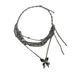 Sweet Versatile Tassel Double Layered Butterfly Necklace, New Niche Design, Fashionable And Luxurious Style Necklace_ipsvogv.com