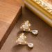 French Elegance, Personality, Court Style, Diamond Inlaid Zircon, Heart-shaped Pearl Ea, High-end Silver Needle_ipsvogv.com