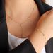 Women's Jewelry Set Fashion Niche Design Diamond Necklace Bracelet Stainless Steel Simple Thin Chain Clavicle Chain Light Luxury High End Bracelet_ipsvogv.com