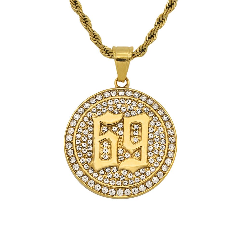 Live Streaming New Internet Celebrity 6ix9ine Rapper 69 Stainless Steel Pendant Item_ipsvogv.com