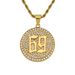 Live Streaming New Internet Celebrity 6ix9ine Rapper 69 Stainless Steel Pendant Item_ipsvogv.com