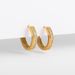 Unisex Copper Crossing Single Row Full Diamond Earrings Earrings Circle Earrings Zircon Earrings For Women_ipsvogv.com