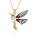 Fashion Niche Colored Zircon Pearl Hummingbird Pendant Necklace Female Flying Bird Clavicle Chain_ipsvogv.com