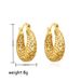 Women’s Jewelry Set Fashion Copper Plated Real Gold New Fashion Gold Light Luxury Style High End Hollow Shape Earrings_ipsvogv.com