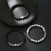 Hot Selling Stone Bracelet Black Gallstone Cross UFO Retro Bracelet Map Stone Elastic Bracelet Combination Men_ipsvogv.com