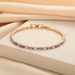 Women's Jewelry Light Luxury Purple Crystal Bracelet Imitating Moissanite Small Temperament Champagne Gold Long Lasting Non Fading Hand Jewelry_ipsvogv.com