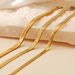 Women's Stainless Steel Snake Chain Bracelet - 3MM/4MM/5MM Flat Chain, Fashion Minimalist Jewelry_ipsvogv.com