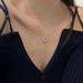 Light luxury high sense micro-inset zircon U-shaped necklace delicate temperament simple fashion niche collarbone chain everything neck chain_ipsvogv.com