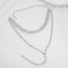 Personality Trend Sparkling Crystal Necklace European And American Fashion Long Geometric Collarbone Chain Necklace_ipsvogv.com