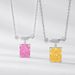 new Product S925 Silver Ice Flower Cut High Carbon Diamond Necklace Fashionable Simple Geometric Sugar Cube Clavicle Chain Female_ipsvogv.com