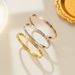 About Roman Font Titanium Steel Bracelet, Japan And South Korea Creative Jewelry, Open Hand Ornament, Electroplated Real_ipsvogv.com